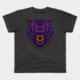 Tiger purple Kids T-Shirt